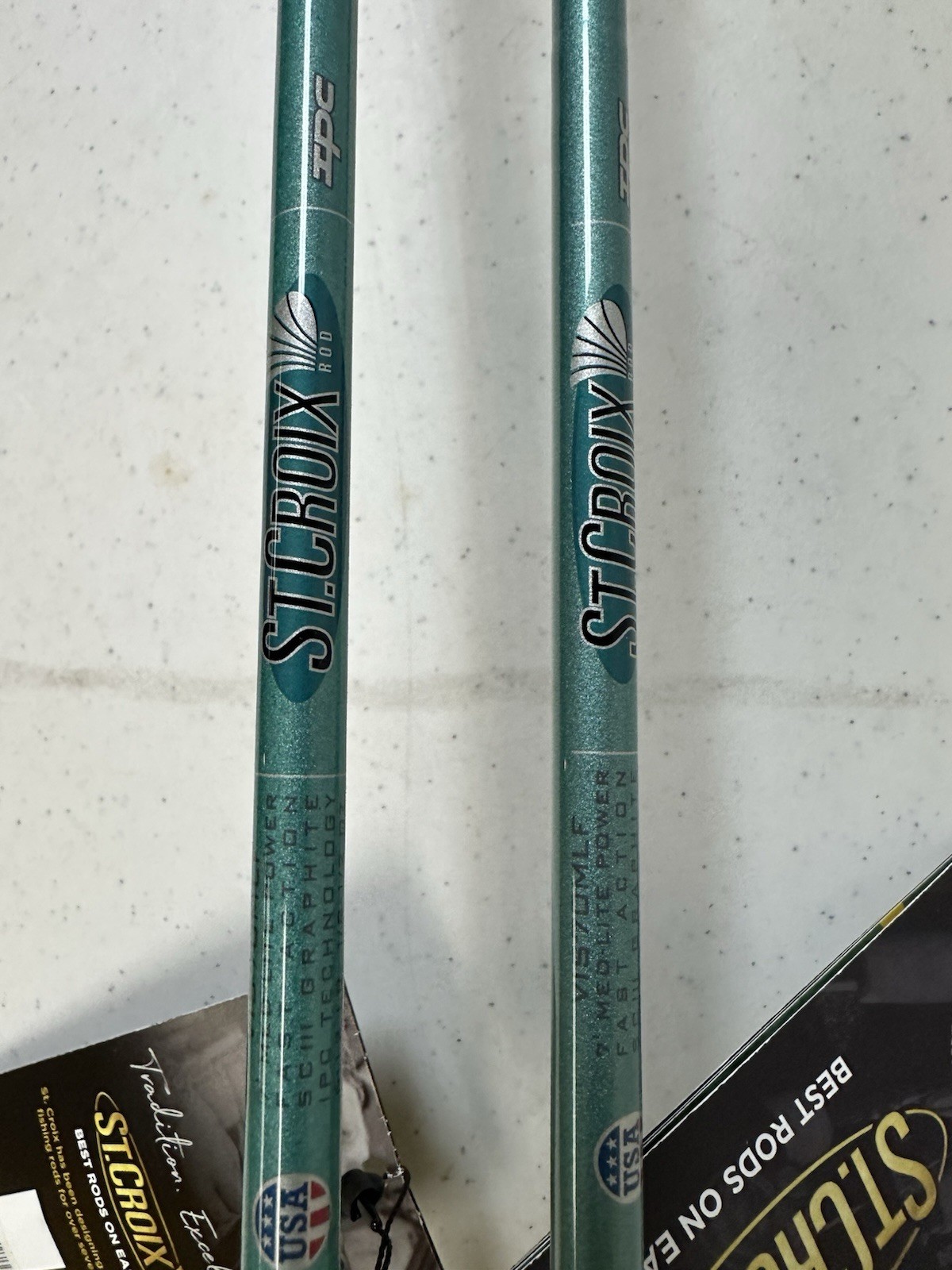 TWO St. Croix Avid Series 7′ Medium Light Fast Spinning Rods VIS70MLF
