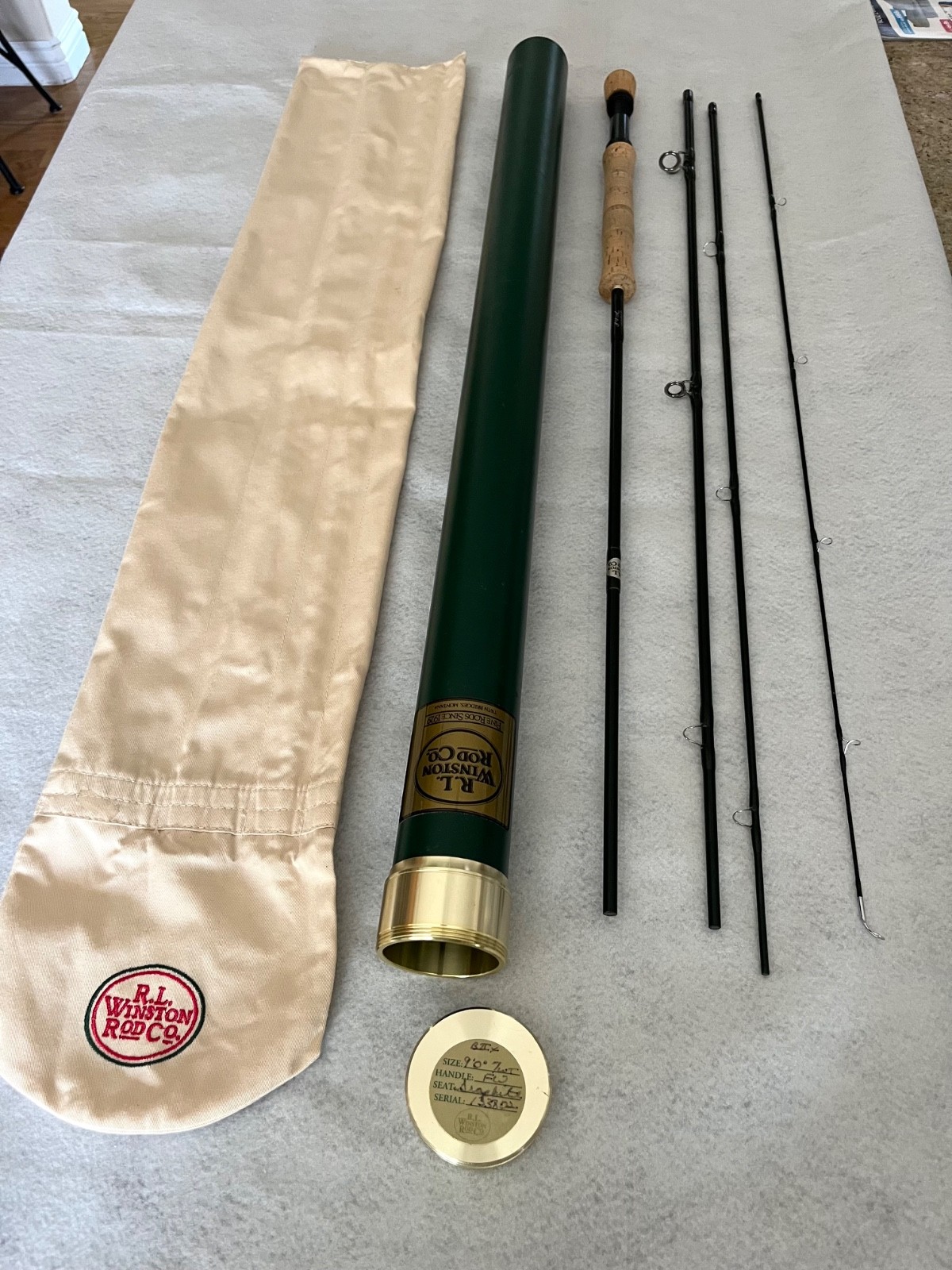 Winston BIIX Fly Rod 9′ 7wght 4 piece Used but in excellent condition