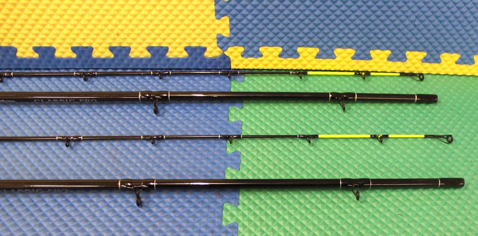 Okuma Classic Pro 8′ 6″ Conventional Rod Chartreuse Tip 2Pc CPDR-86M-CT 2-Pack!