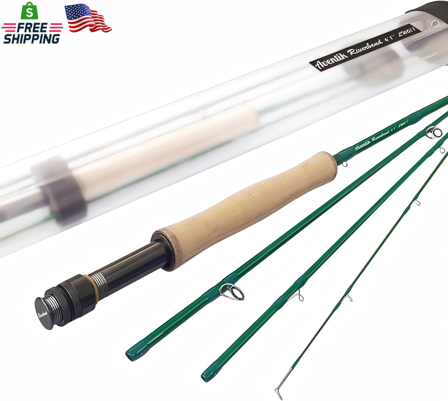 Aventik Fly Fishing Riverbend Series Fly Rod IM8 Graphite Blank 0/1/2/3/4/5/6/7/