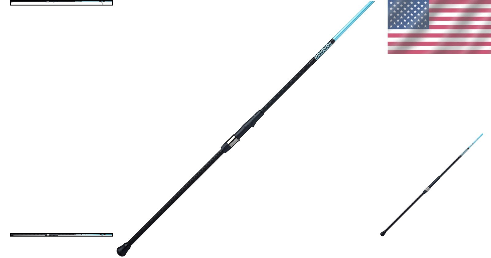 Superior 10′ Spinning Fishing Rod with Rubber Grip – Perfect for Surf Fishing