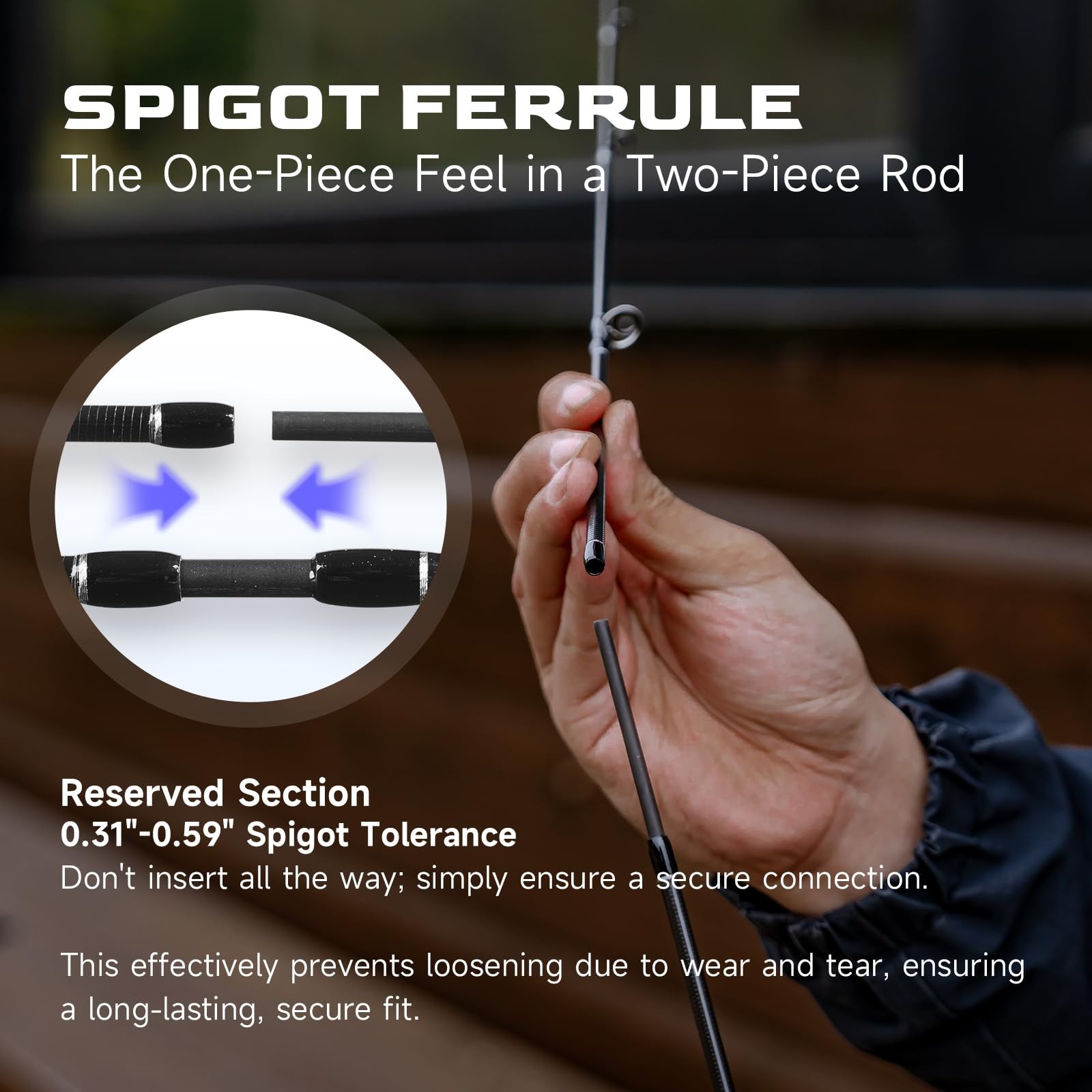 Magic L Ultralight Fishing Rod, 2PCS BFS Casting Rod, Fuji O+A Ring Guides, 4-6l