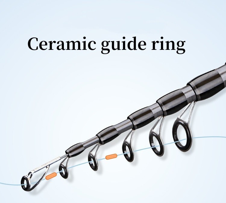 1.8m-3.6m Telescopic Fishing Rod Spinning Casting Rod Carbon Fiber Pole Portable