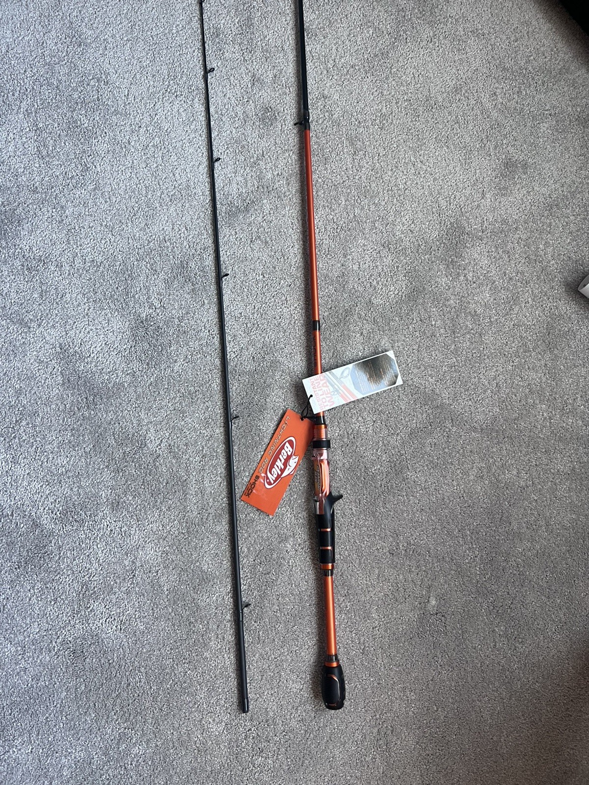 Berkley Lightning Rod Shock (Casting Rod) Orange Black Fishing Rod Baitcast