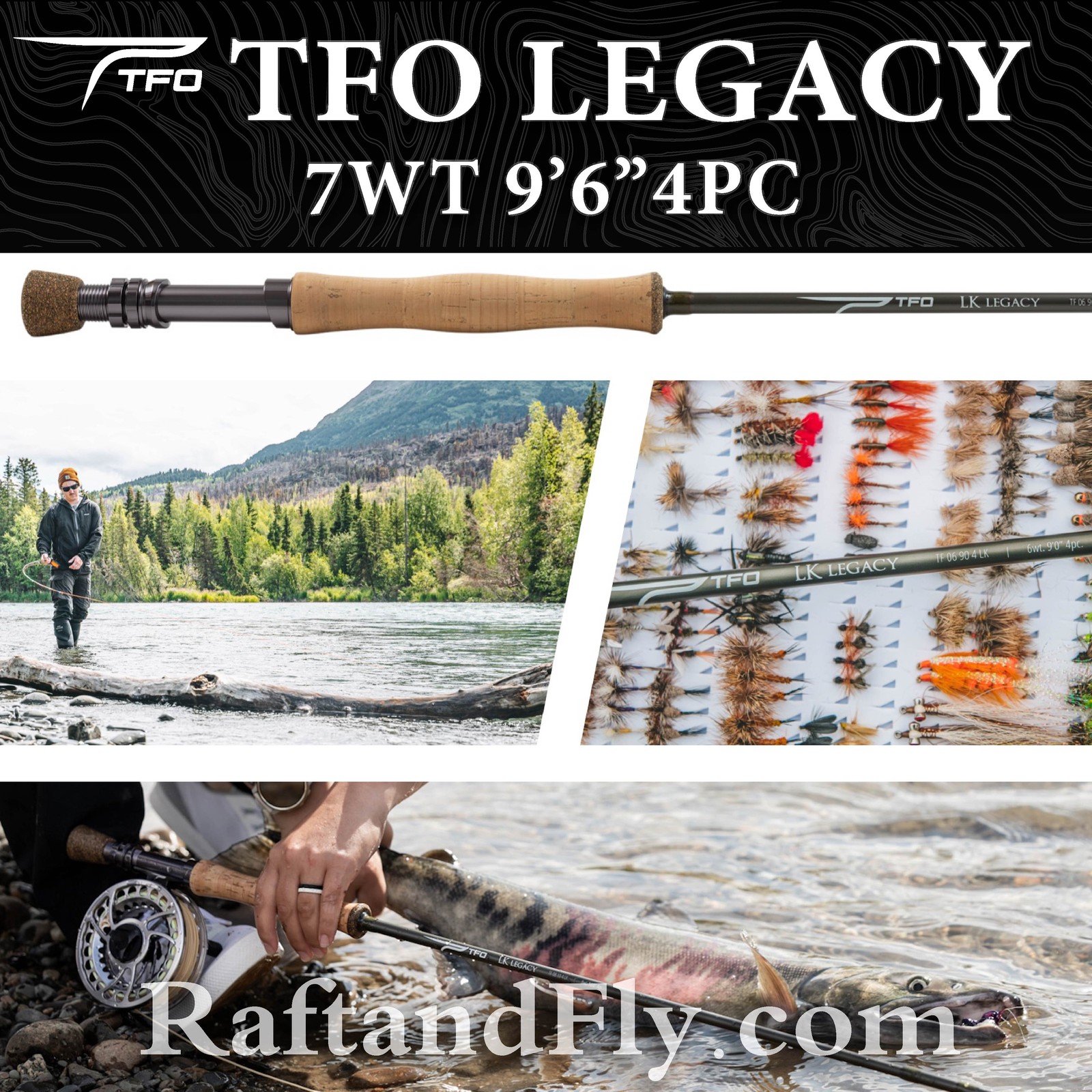 TFO LK Legacy 7wt 9’6″ Fly Rod | Lifetime Warranty FREE SHIPPING