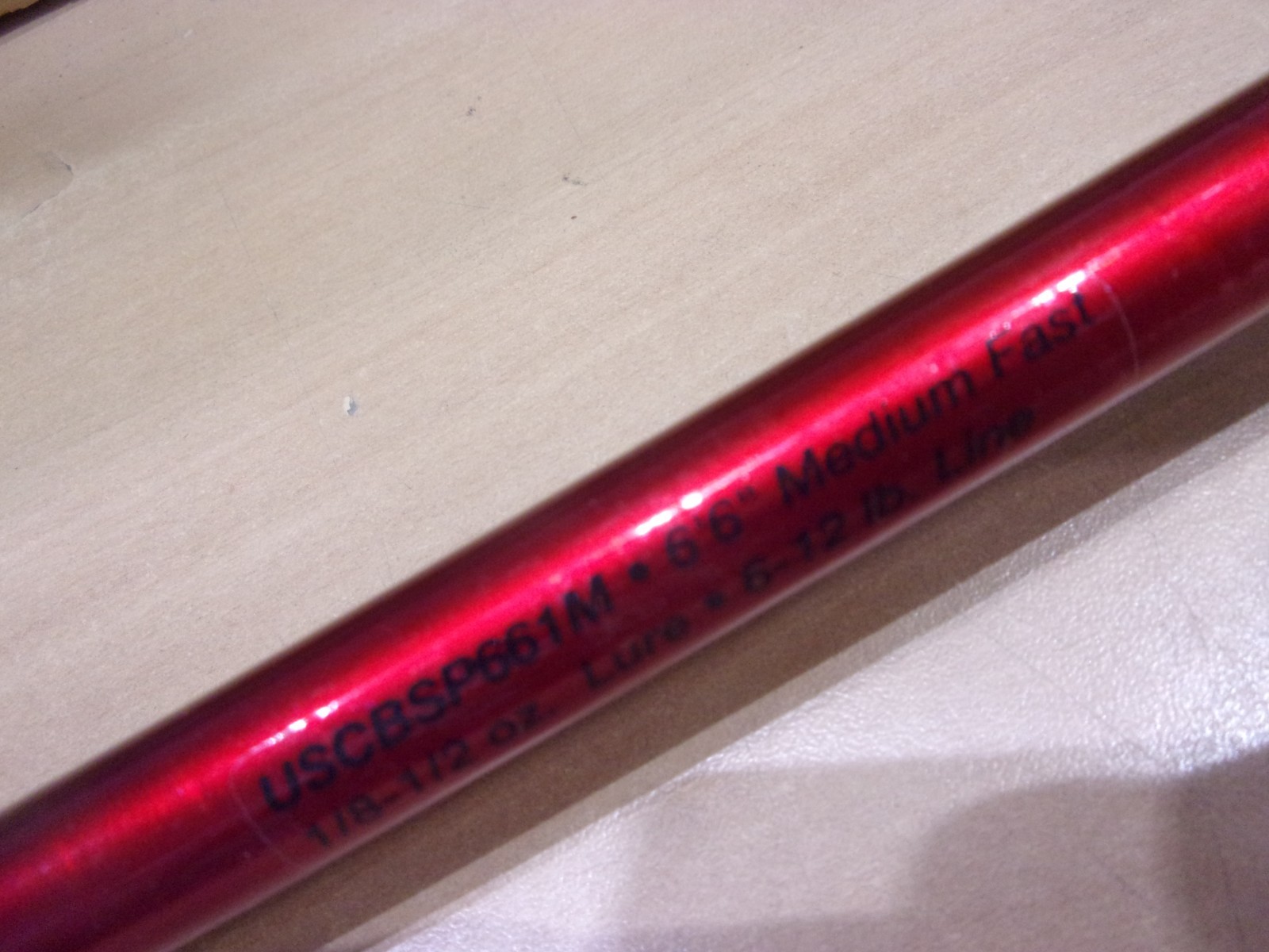 SHAKESPEARE UGLY STIK CARBON 6 foot 6 inch Medium spinning rod