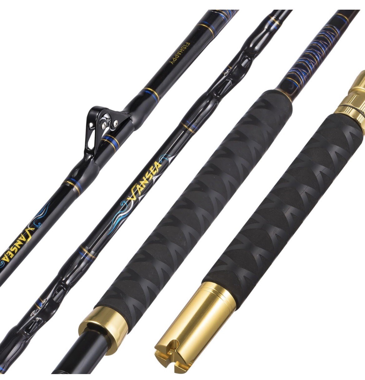 Straight Butt Trolling Rod Roller Big Game Saltwater Offshore Fishing Pole