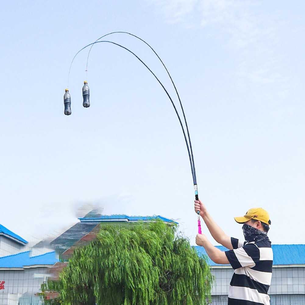 Travel Friendly Carbon Fiber Fishing Rod 1 5m to 6 30m with Multi Strand Rope