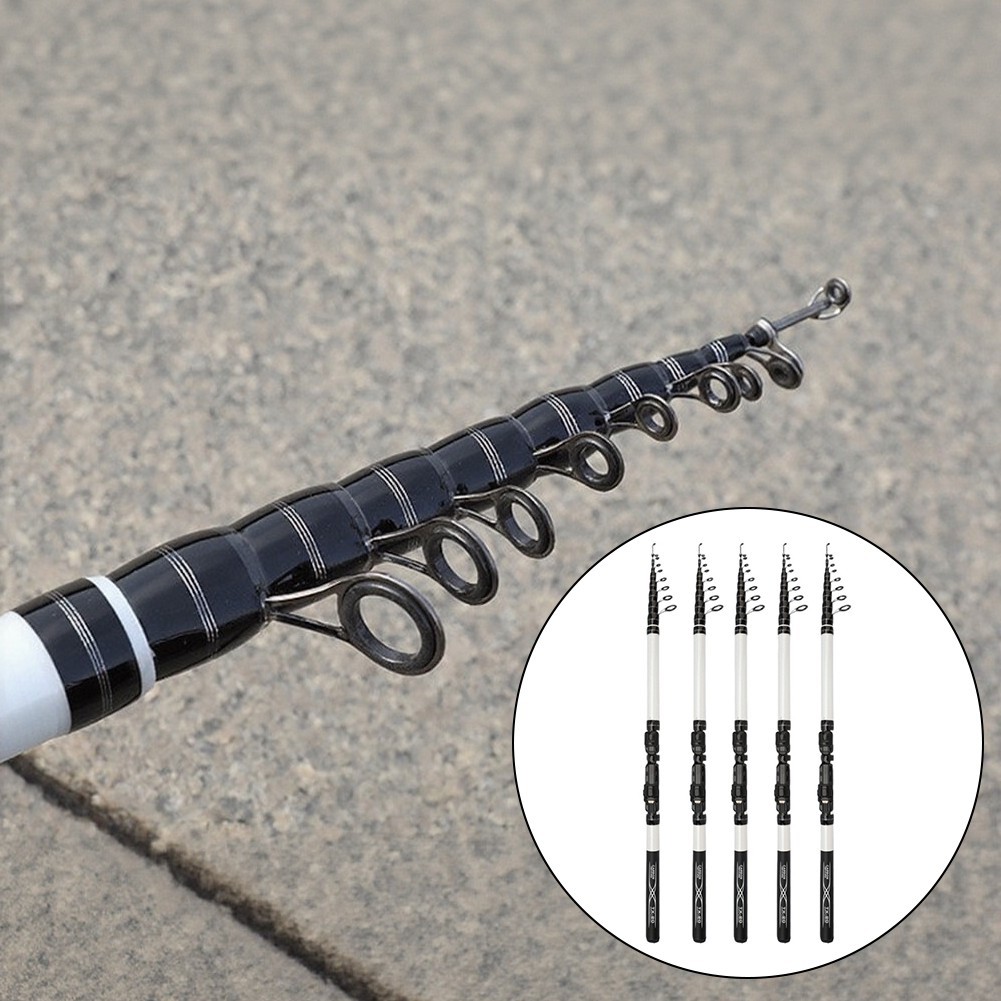Compact Telescopic Fishing Rod 1.8-3.0m for Lure and Slippery Float Fishing
