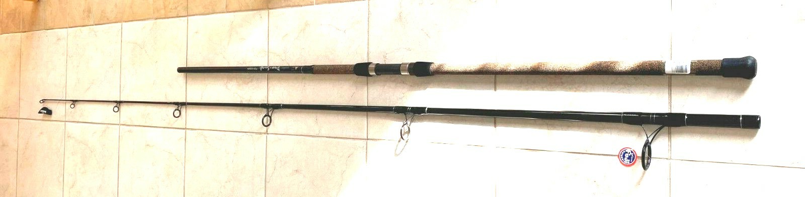 2-PC 12′ Spinning Surf Rod w/ Fuji Guides&Reel Seats Value of $239 (New)