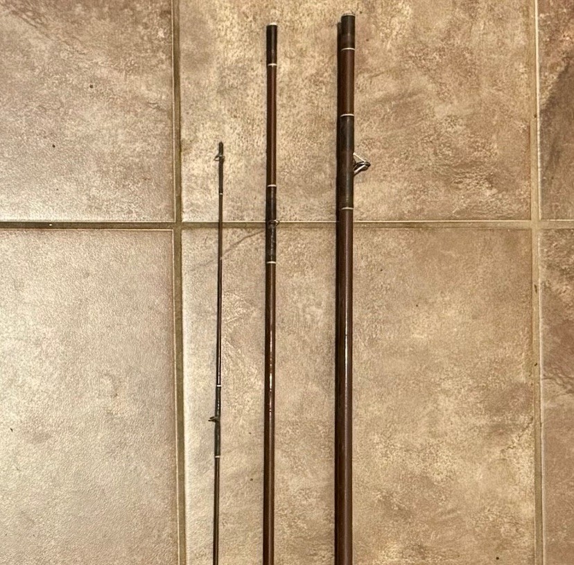 Shakespeare ITCO Fiber Glass Fly Fishing Rod Pole FY 12R 8ft Long 7 8 Fiberglass