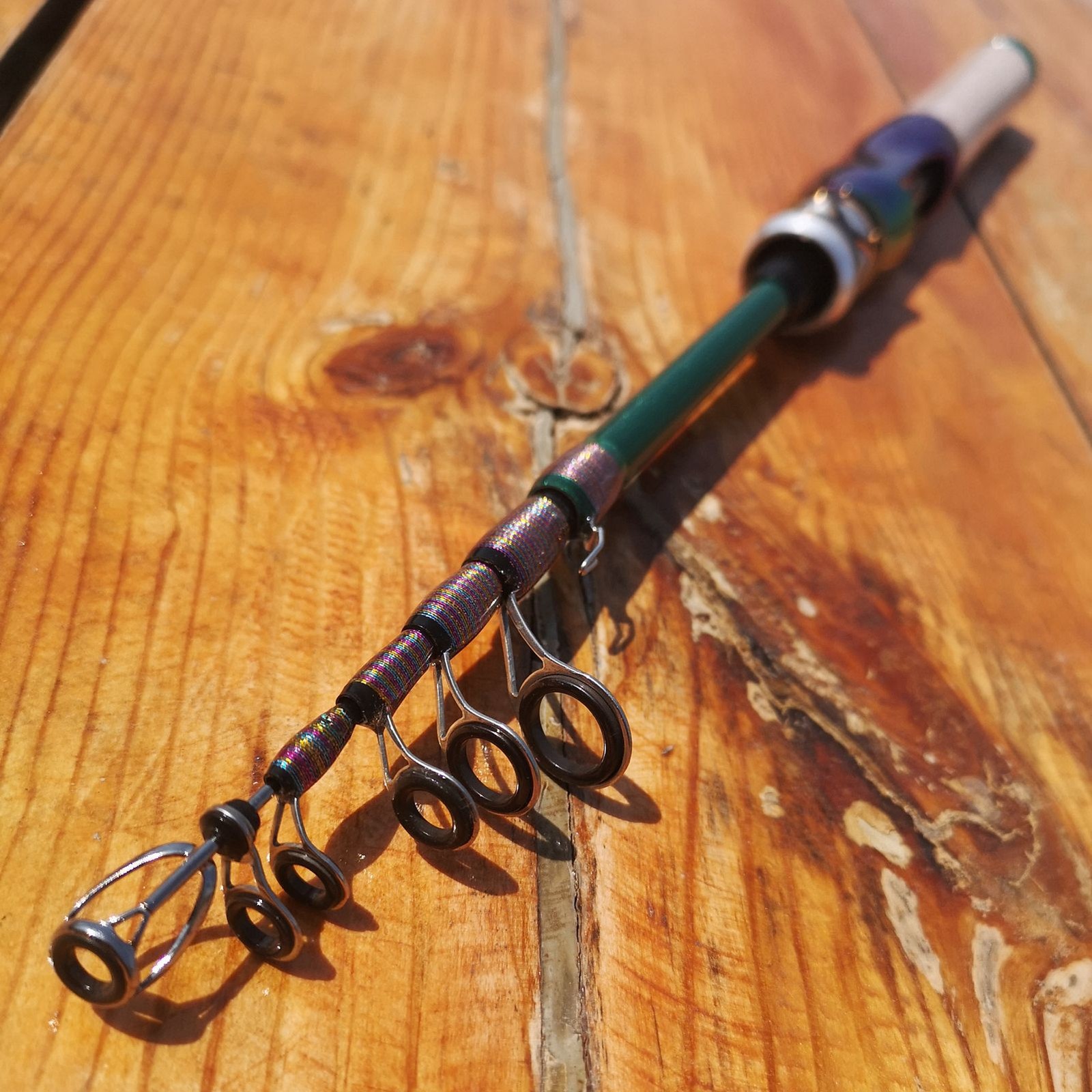 1.68M-1.98M Carbon Fiber Fishing Rod Ultrashort Spinning Freshwater Lure Pole
