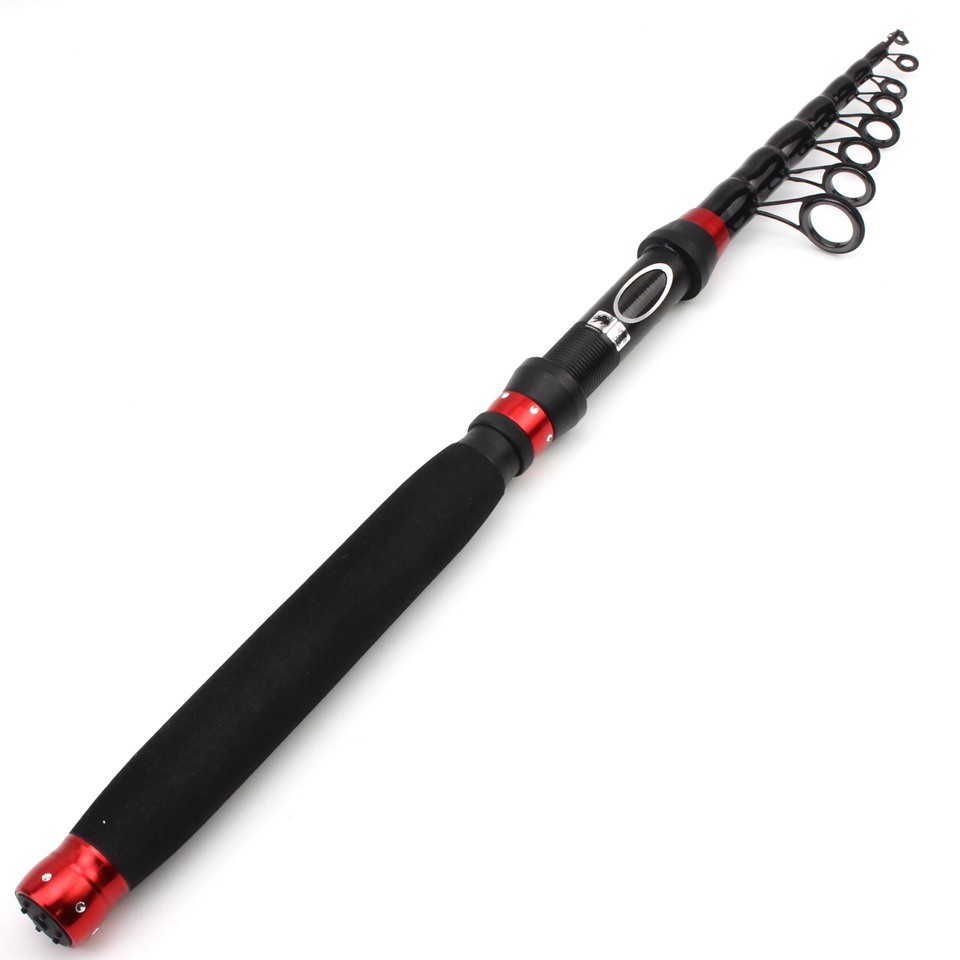 1.8-3.0M Carbon Fiber Telescopic Fishing Rod Pole Sea Saltwater Freshwater New