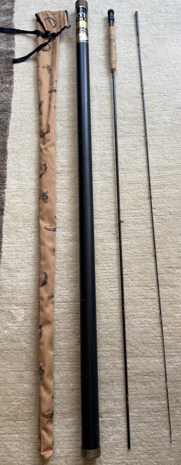 Orvis 0488 -4pc piece Mid Flex 8 1/2’ 3oz wt #6 Line Fly fishing rod w/canister