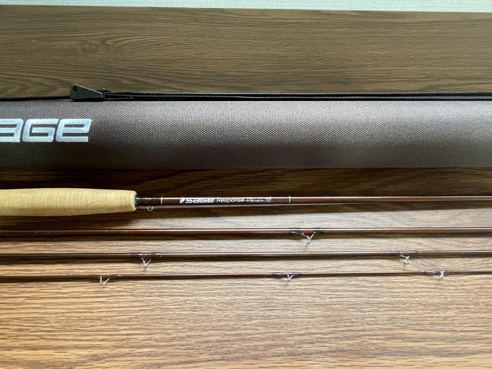 Sage Response 490-4 4 Line 9’0″ 3-1/8oz Tube Used Fly Fishing Rod Carbon Japan