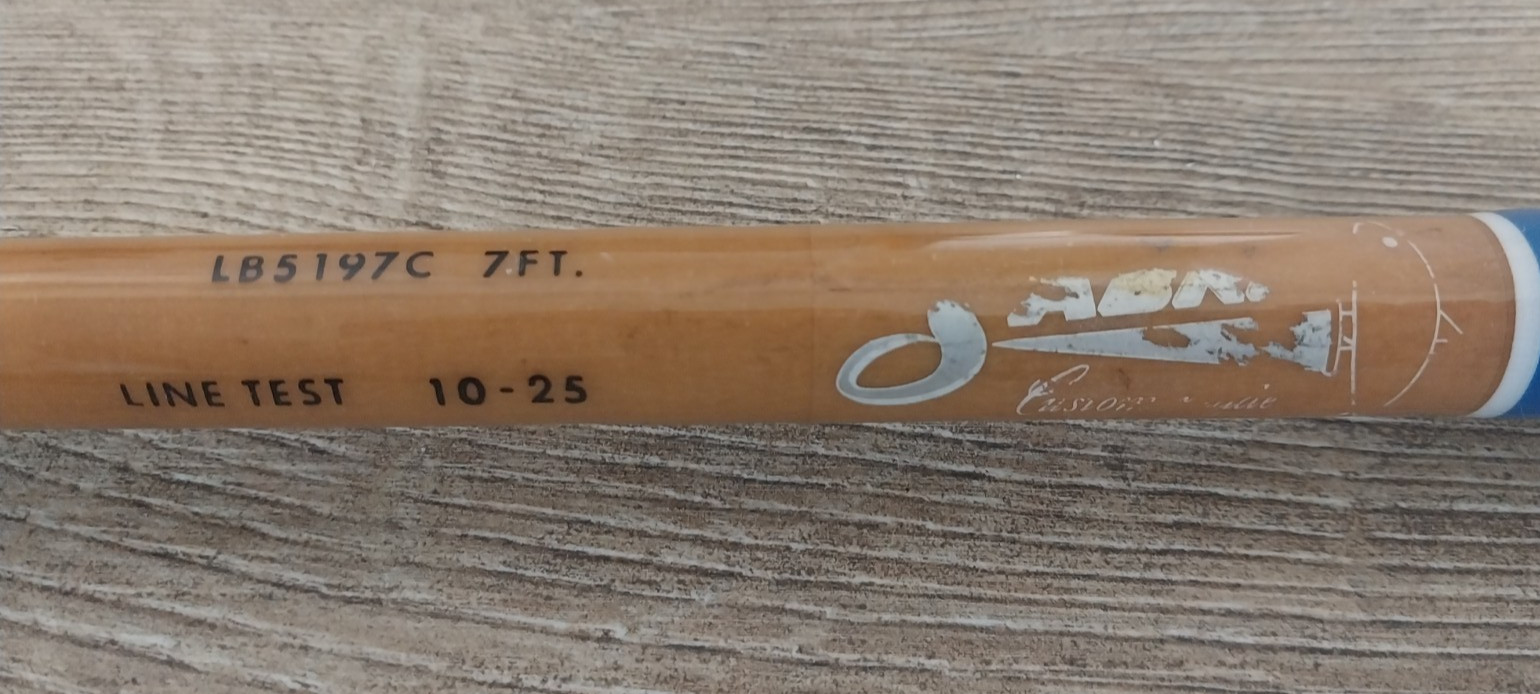 SABRE 7FT SALTWATER VTGE ROD 10-25 LBS. CUSTOM WRAPPED WITH ALL NEW COMPONENTS