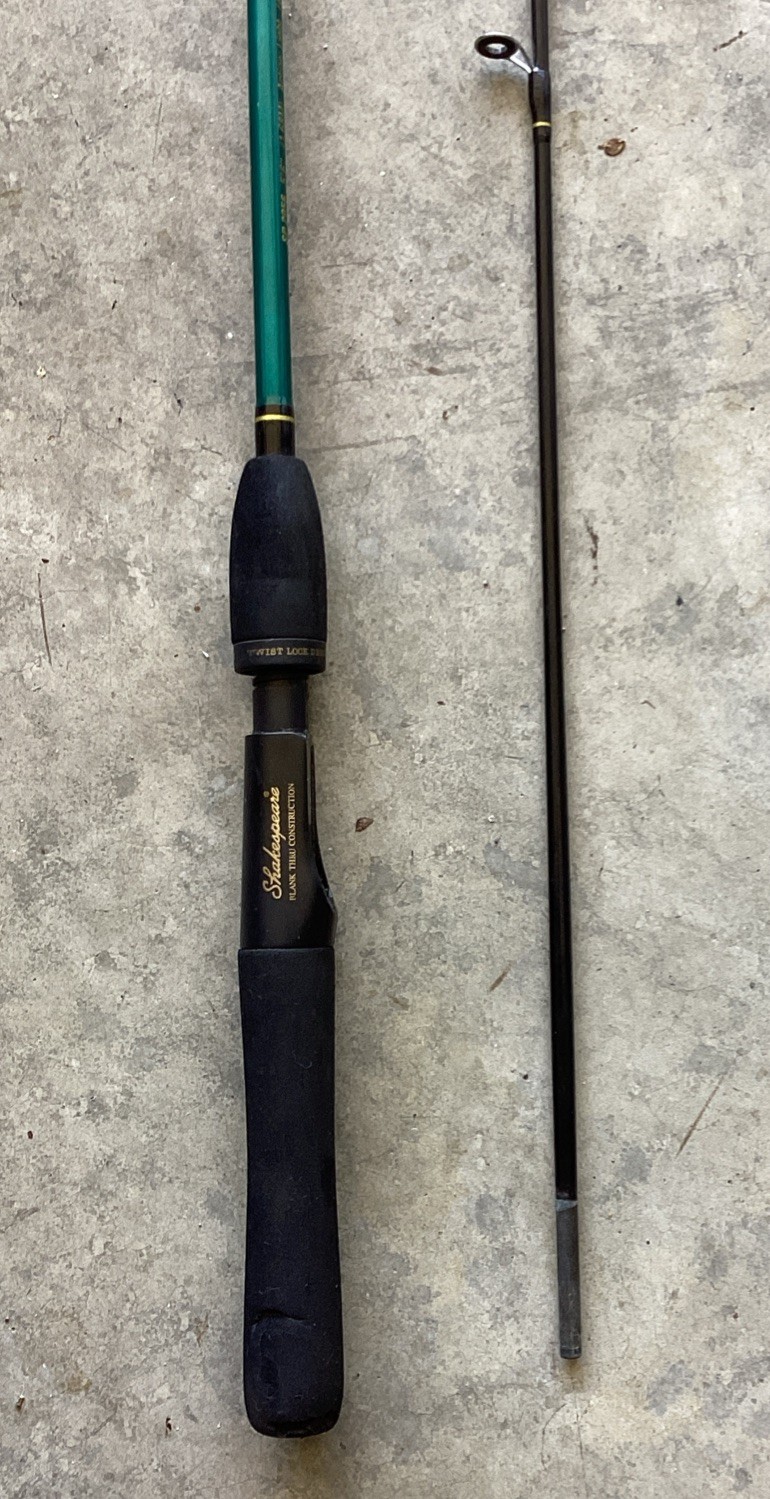 SHAKESPEARE PRO-AM SP 2056 5’6″ LIGHT ACTION 4-8 LB LINE 2 PIECE FISHING ROD