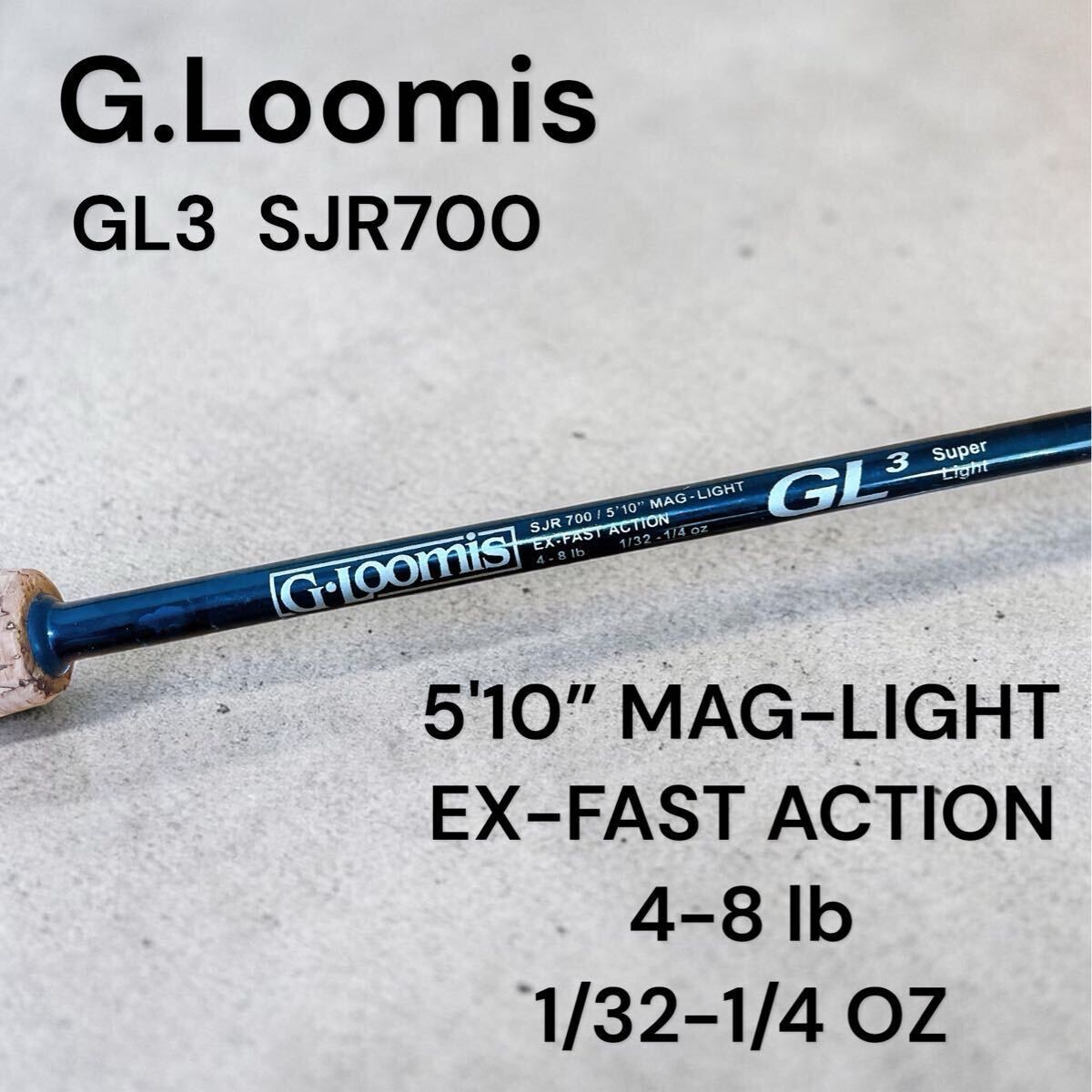 Extremely rare G.Loomis SJR700 GL3 bass rod Excellent condition