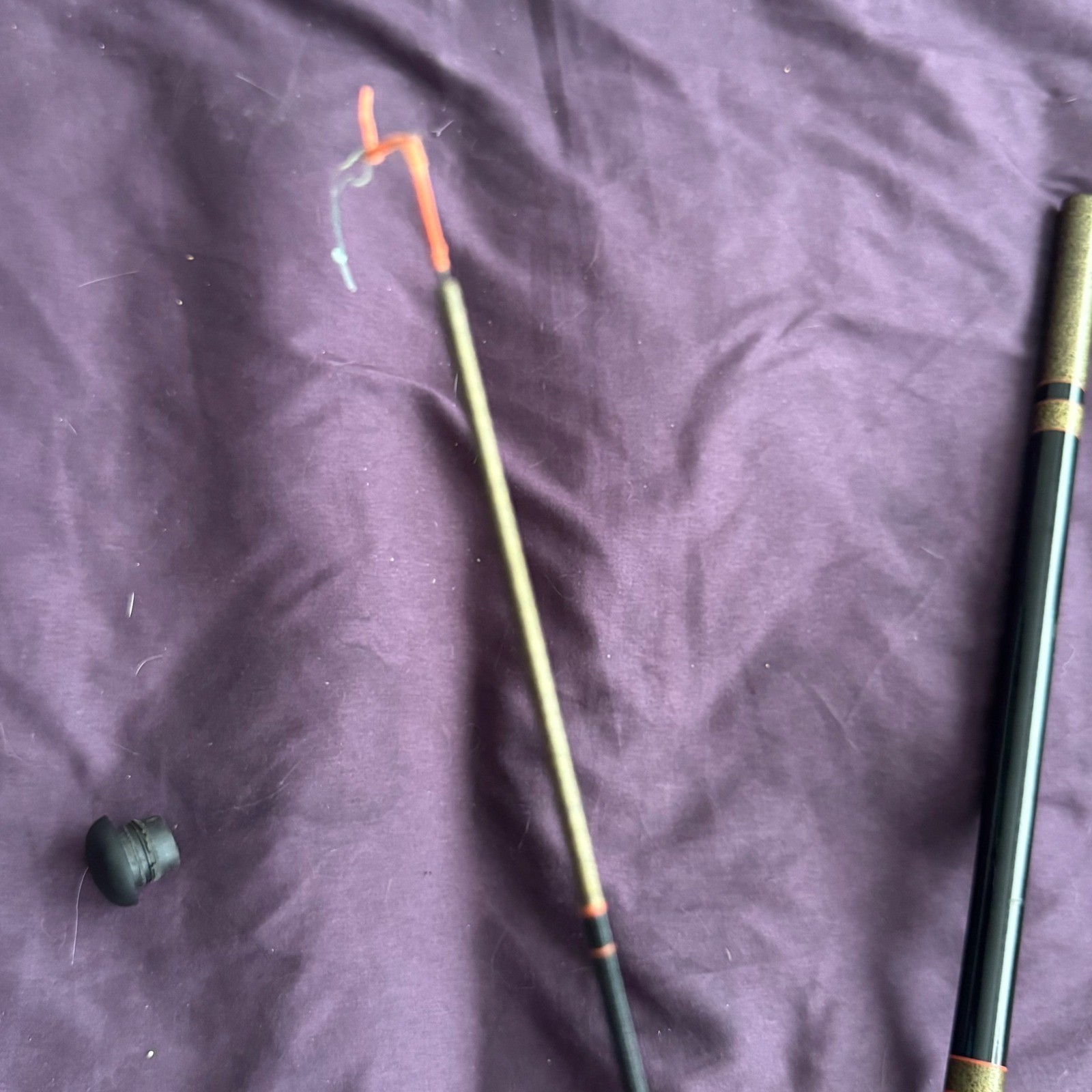 Regal FG-21 Telescopic Fishing Rod Set 4.5M 3.6M Fiberglass Korean Vintage Black