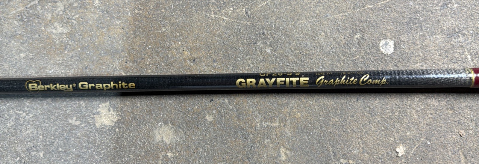 Vintage Berkley Grayfite GF26 5’9” Graphite Casting Rod 1/8-3/4oz