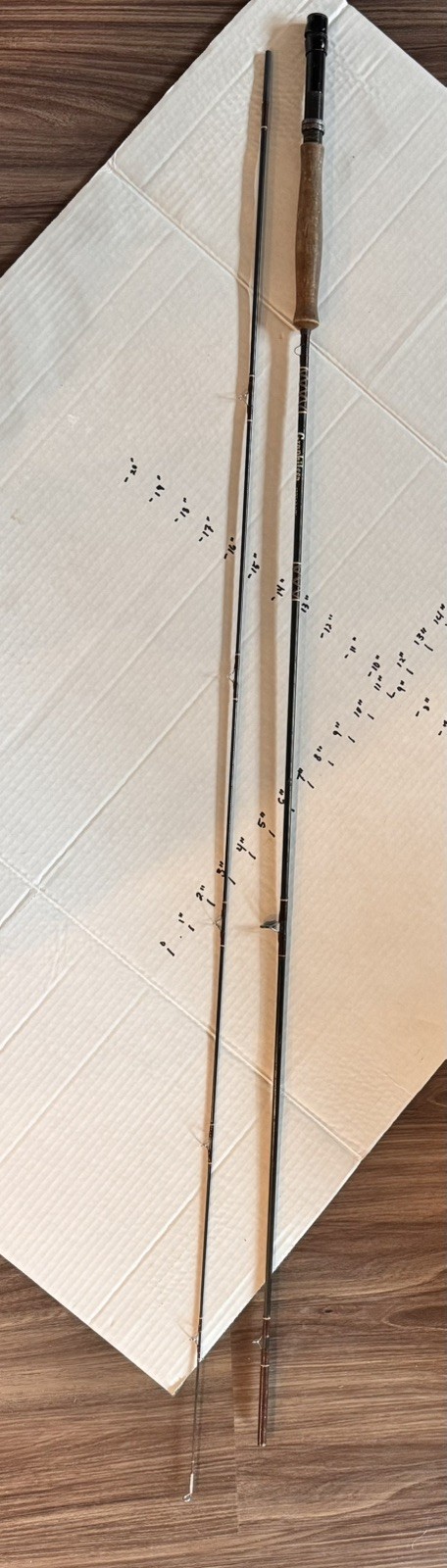 Nice Lamiglas Graphiteer 1295 96% Graphite 7 1/2’ Fly Rod