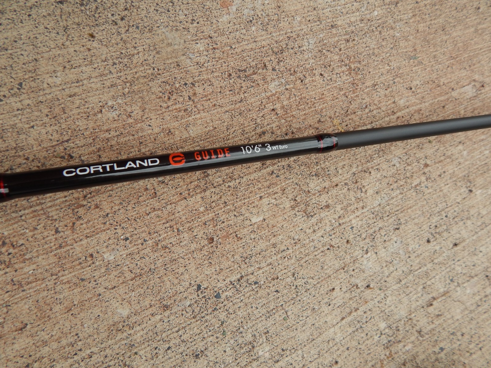 Cortland Guide Series 10.5ft 3wt Fly Rod & Fly Reel Combo w/ Case Black/Red