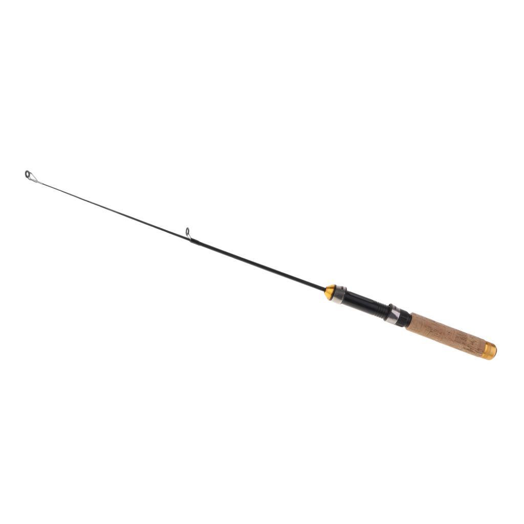 Winter Fishing Fishing Rod Winter with Wooden Fishing Reel Seat