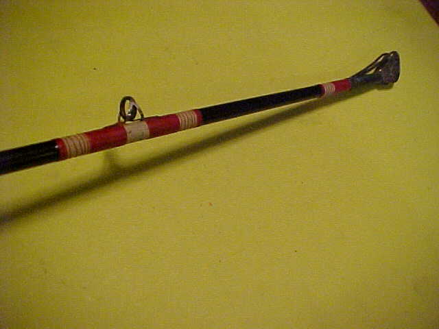VINTAGE CUSTOM MADE 5 FOOT 11 INCH 50 TO 130 POUND CLASS TROLLING FISHING ROD @@