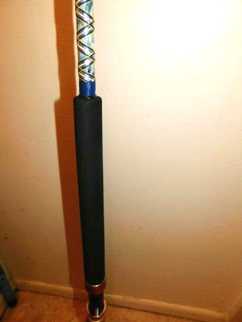 CUSTOM CONVENTIONAL ROD 7′ YELLOW FIN TUNA MARBLE 25-50 LB TURBO’S NEW