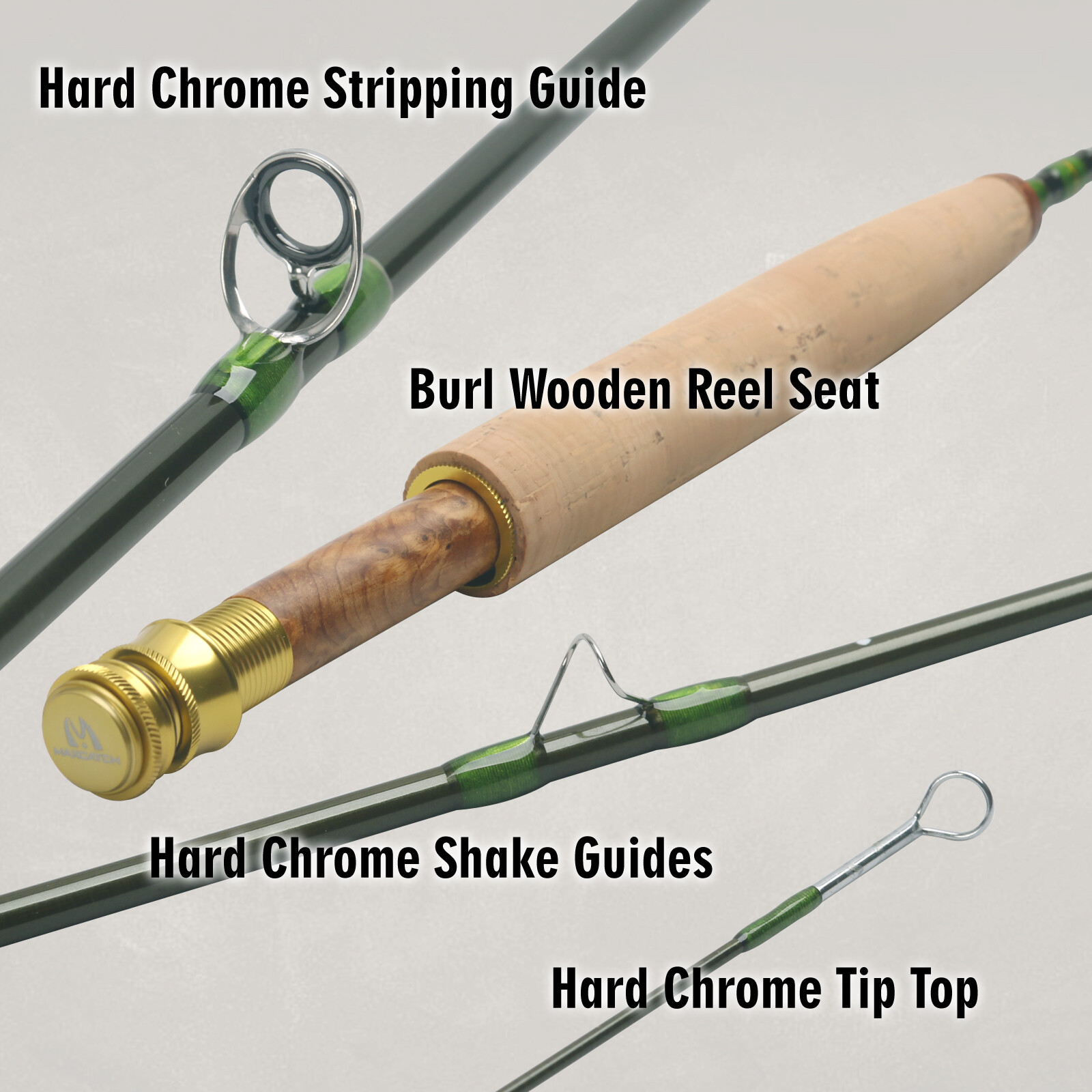 CHALK Stream 2/3wt 6.6/7.6ft Ultimate Dry Fly Fishing Rod Carbon Fiber
