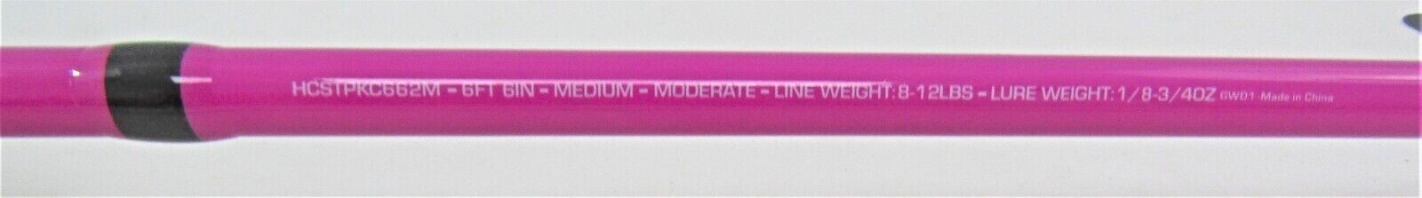 ZEBCO HOT CAST SPLASH 6’6″ HOT PINK SPIN CAST COMBO #HCSTPKC662M