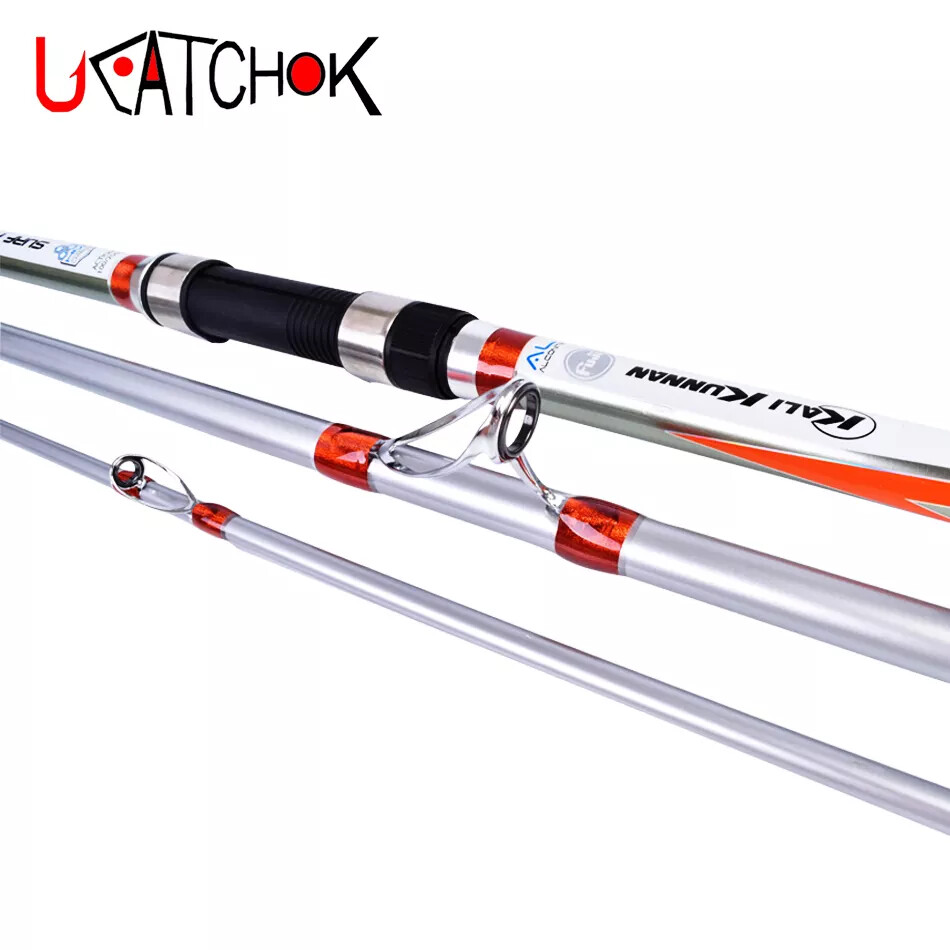 Surf Casting Fishing Rod 3-Piece Carbon Fiber Travel Rod Portable~14 ft