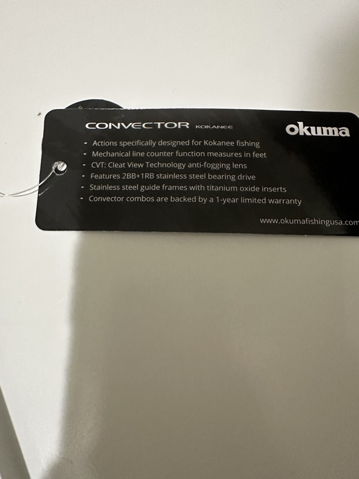 Okuma Convector Kokanee 7’6″ Light Moderate Casting Rod Graphite Cork 2pc 4-8lb