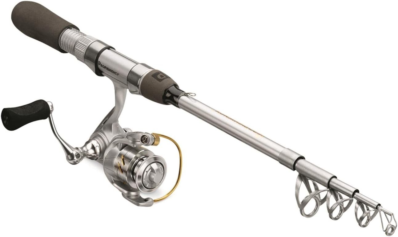 ProFISHiency Premium Spinning Pocket Combo Silver/Gold 43″ Telescopic IM6 Combo