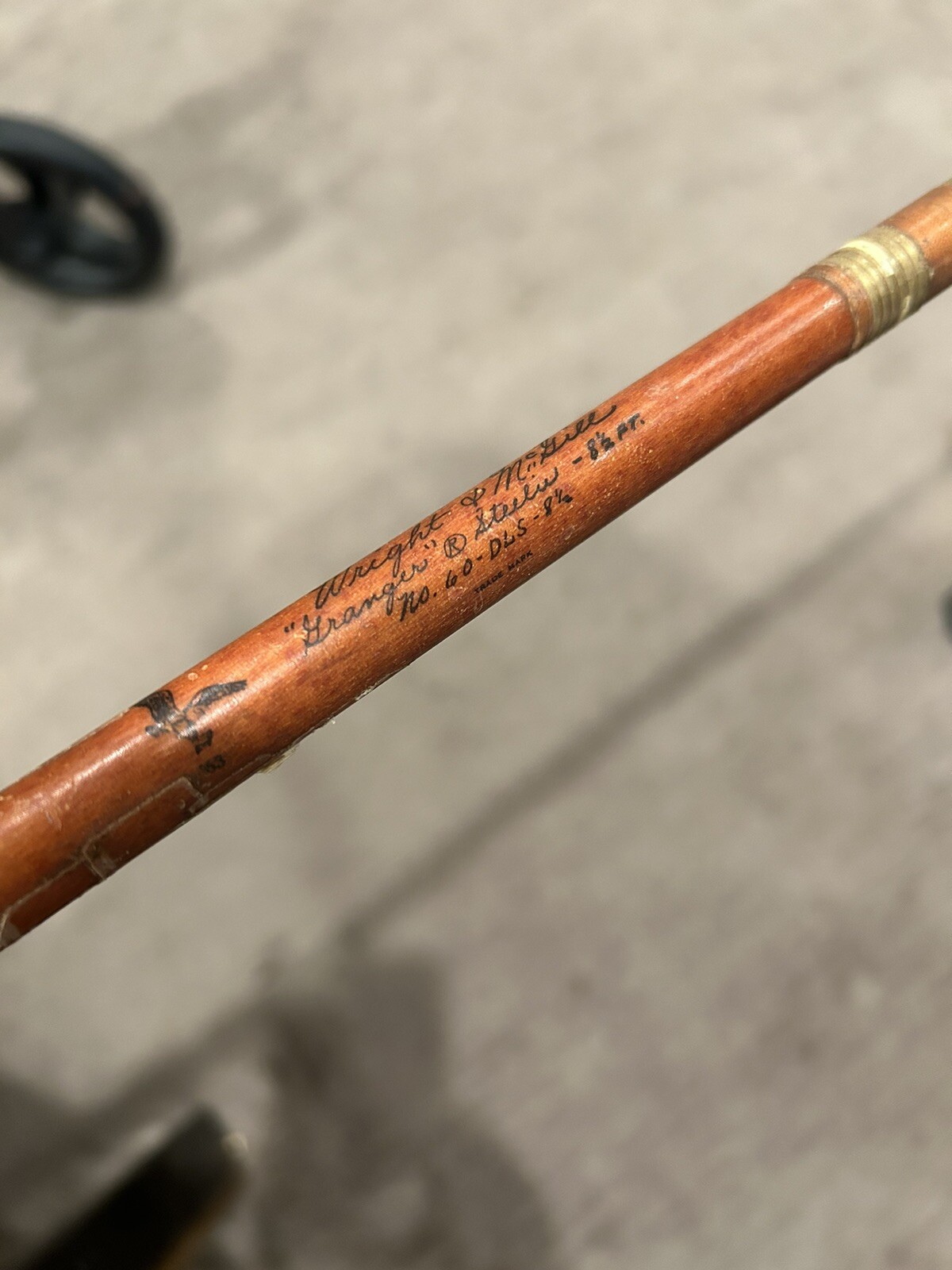 Vintage WRIGHT & McGILL Granger “Steelie” 2 Piece Spinning 8’6″ Rod Colorado US