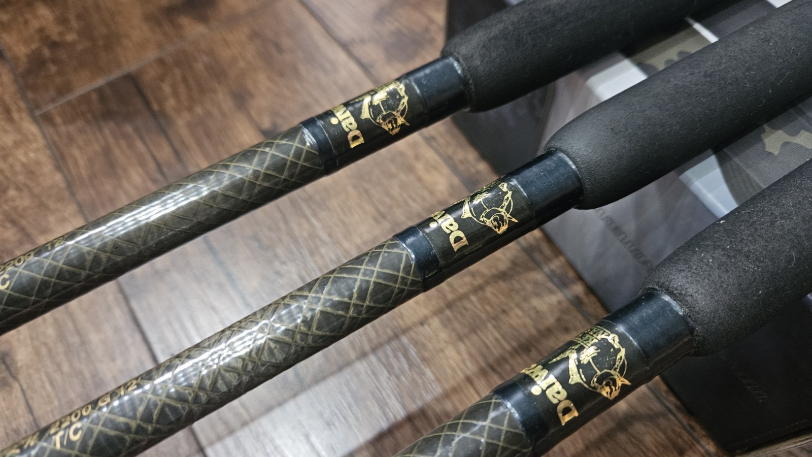 3x Daiwa Kevin Nash 12ft 2lbs WKN Whisker Dictator Carp Rods