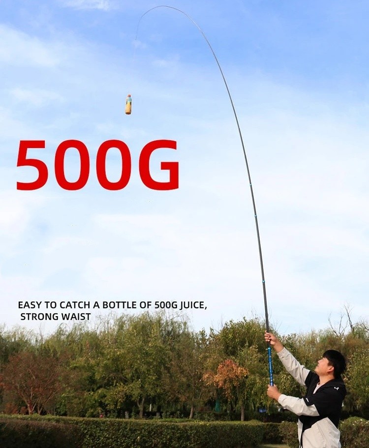 Ultra-light Carbon Fishing Rod Short Section Adjustable Stream Fishing Rod