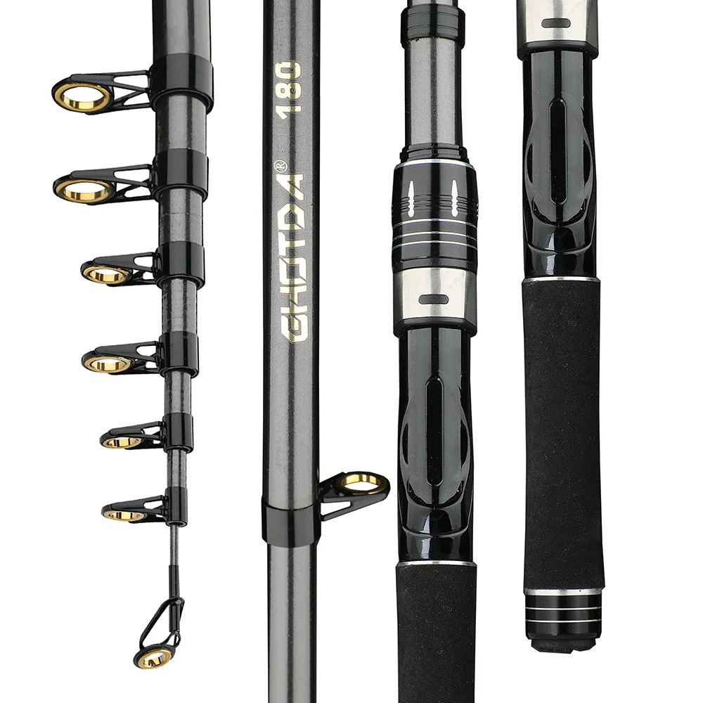 Portable Mini Sea Rod 33Cm Closed Length Carbon Fiber Spinning Rod Travel Fishin