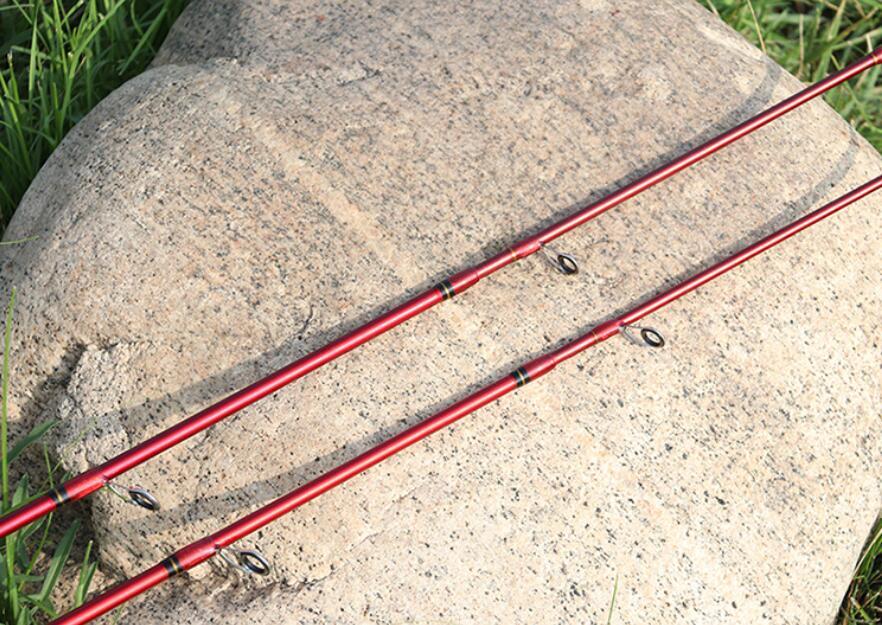 1.8M Fishing RodS 5.91FT Carbon Fiber Spinning/casting Pole Lure Rod Fast Action