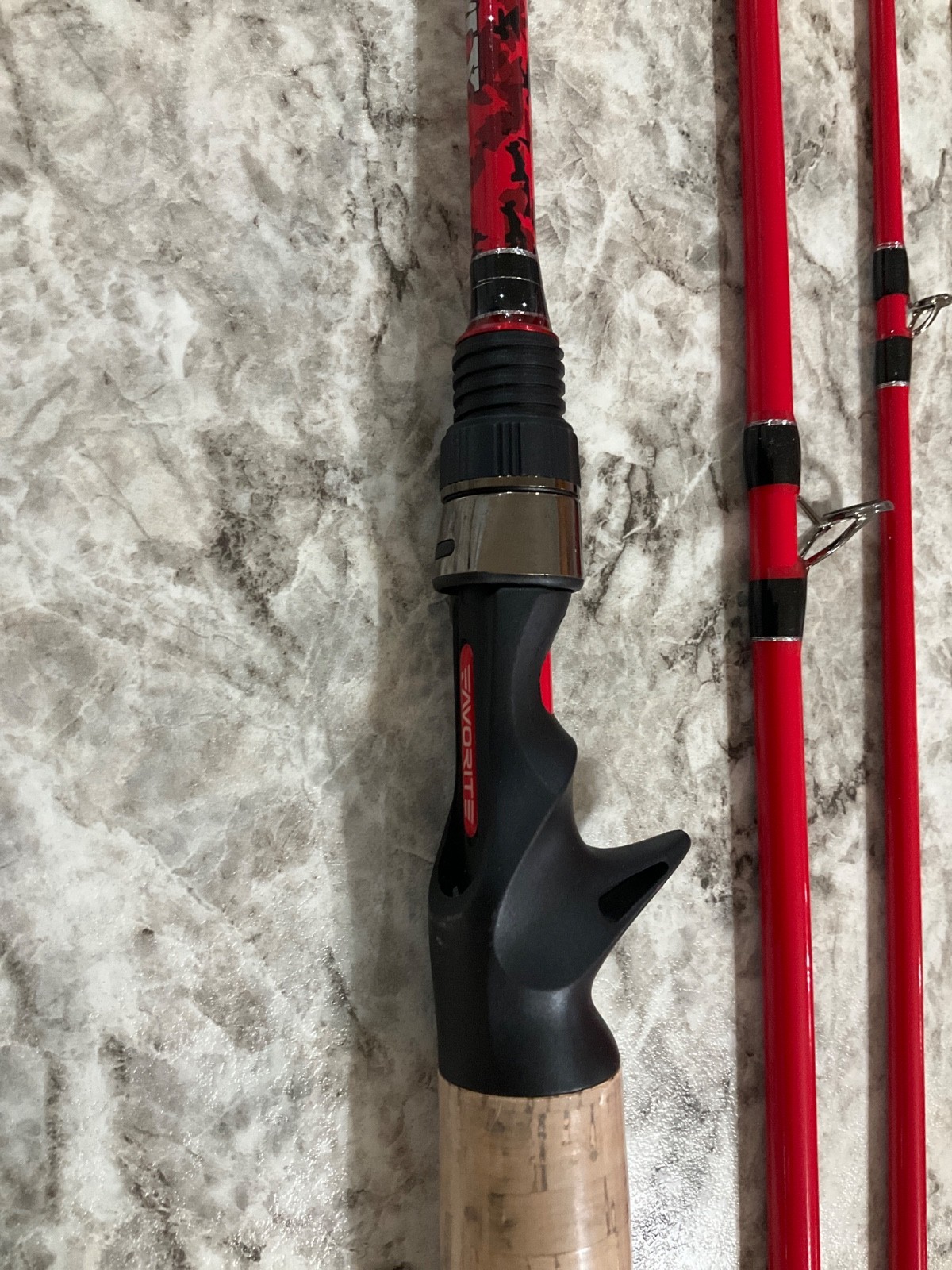 Favorite ARM724MH PBF Army 7′ 2″Medium Heavy GEO Casting Rod, 4pc Travel Rod.