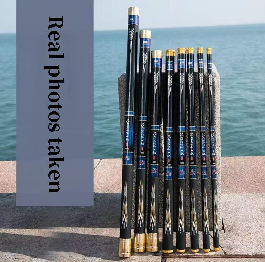 Carbon Fiber Fishing Rod Telescopic Ultra-light 3.6m 4.5m 5.4m 8m 9m Stream Rods