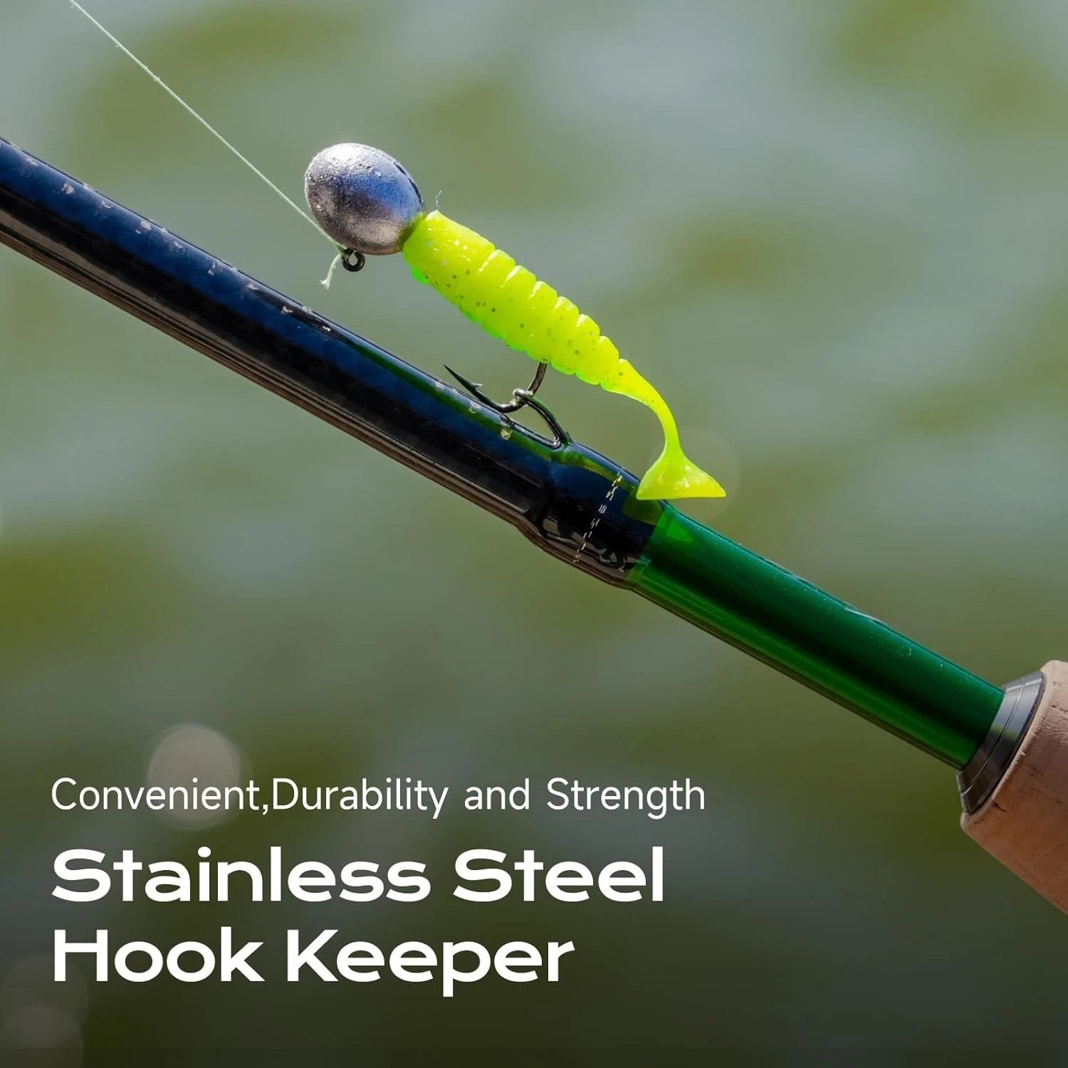 Precision 2-Piece Spinning Fishing Rod 7′ – Ultralight with Built-In Hook Keeper