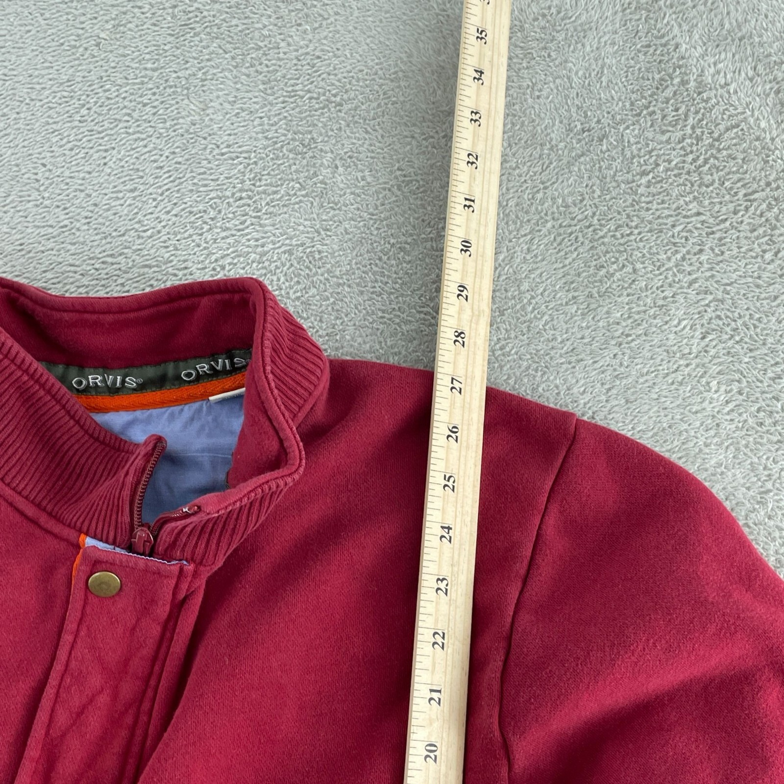 Orvis Mens Burgundy Pullover Sweater XL/EG – Cotton & Polyester 4634