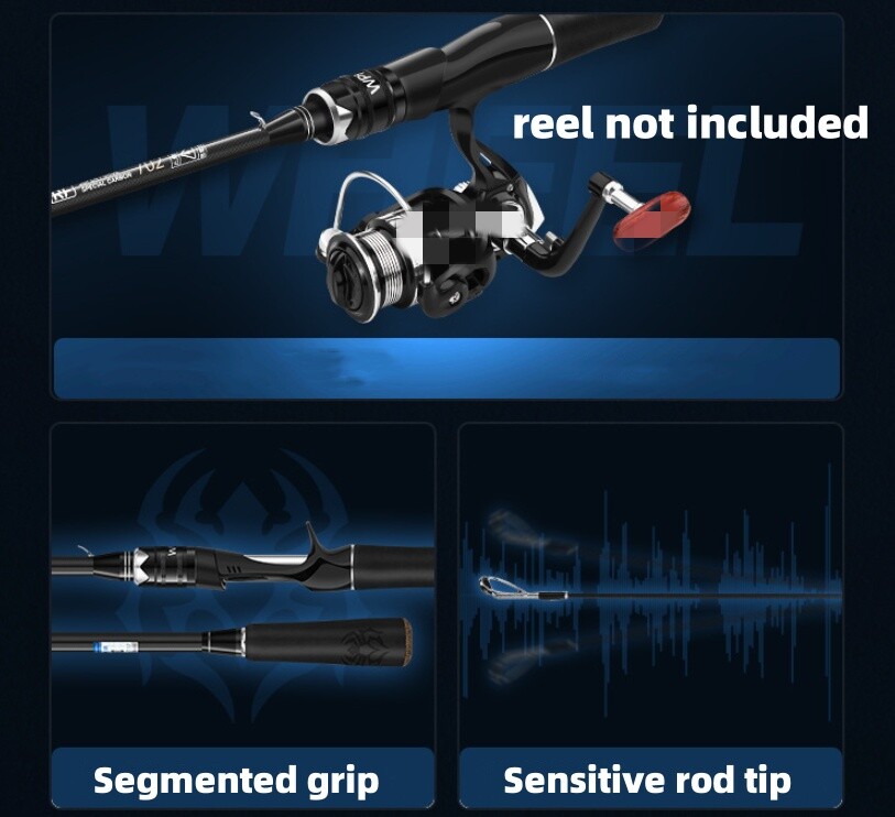 Fishing Rod 1.65m/1.8m Carbon Fiber Spinning Casting Fishing Pole Fast Trout Rod