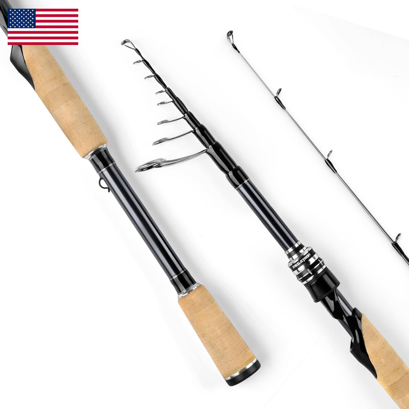 Kastking Megatron Titanium Telescopic Casting Spinning Fishing Rods Im7