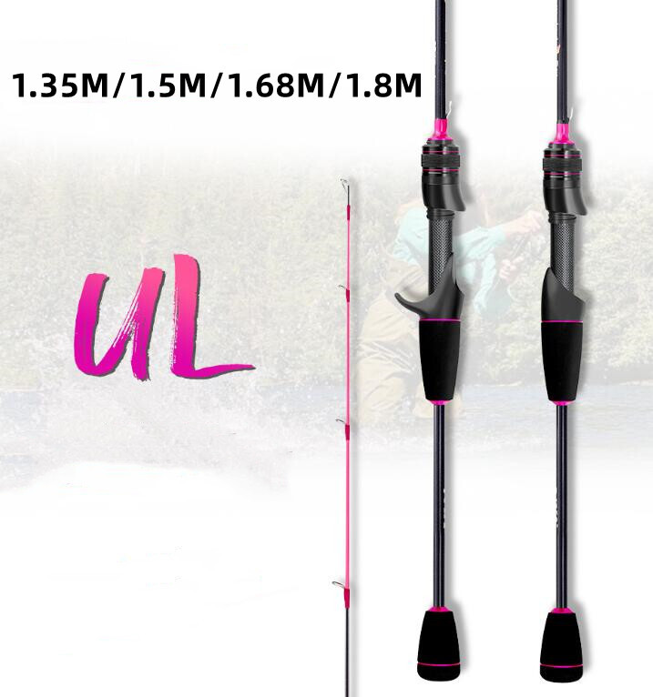 Fishing Rods Carbon Fiber 1.35m/ 1.5m/1.68m/1.8m Trout Spinning/casting Rod Pole