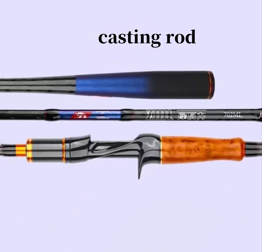 6 ft Trout Fishing Rods Carbon Fiber Spinning/casting Rod Carp 2 Sections Poles