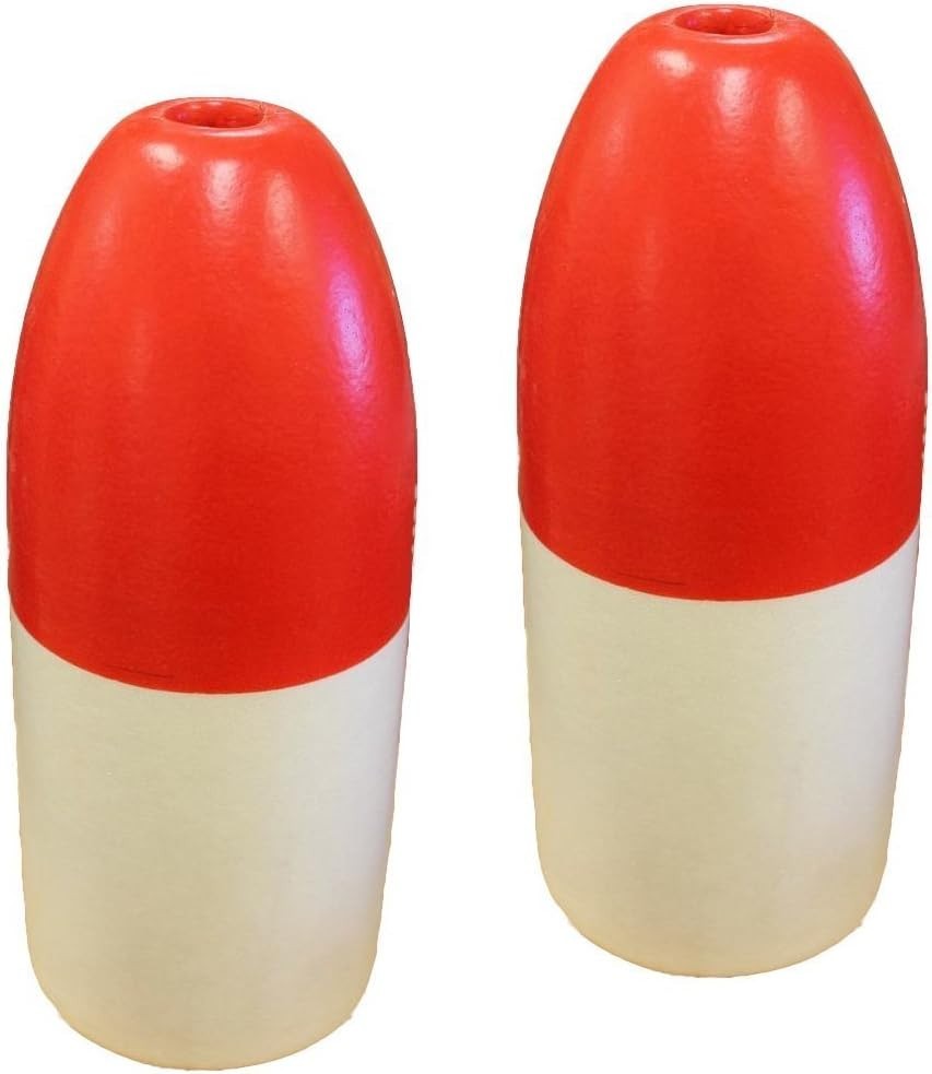Compact Red and White Float – Perfect 5×11 Inch Marker for Fishing & Boating