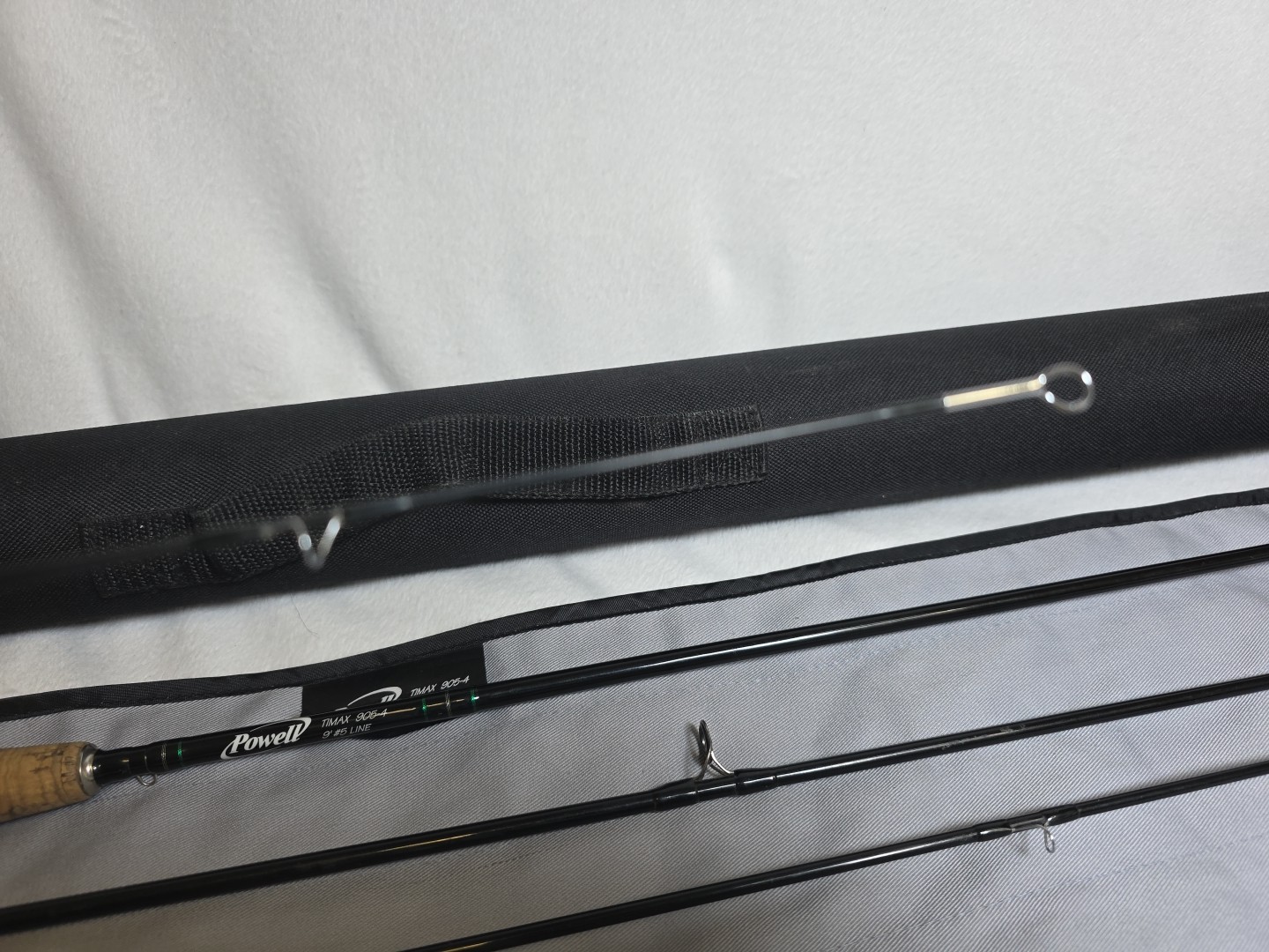 Powell Legacy XL 905-4 Fly Fishing Rod 9′ 4wt 4 Piece Black Excellent Case