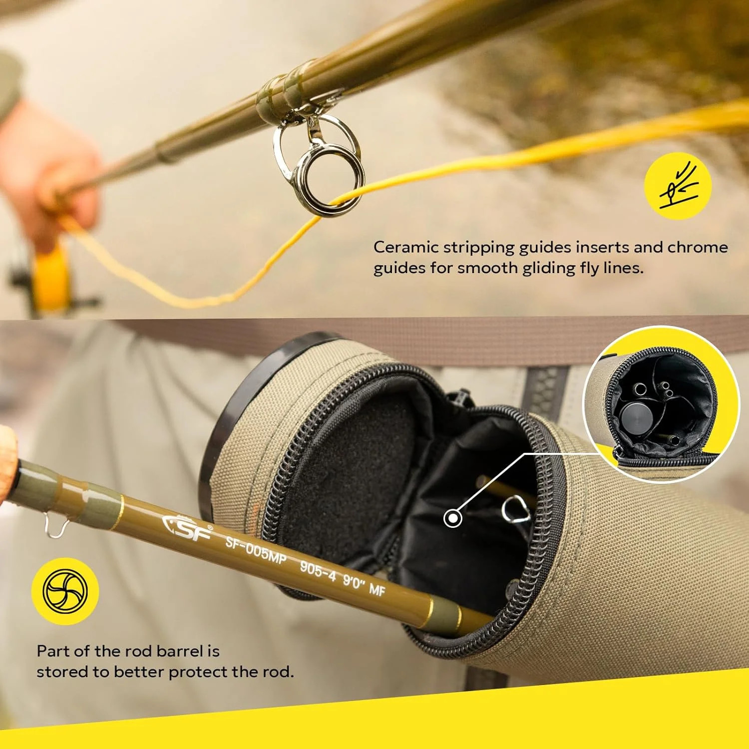 SF SF-005MP Fly Fishing Rod Advance Multi-Purpose Freshwater Fly Rod IM8 Carbon